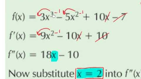 LC OL increasing and decreasing functions AND second derivative