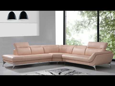 Dc Graphite Modern Leather Sectional Lafurniture Com You Dc Graphite Modern Leather Sectional, Divani Casa Citadel Modern Orange Italian Leather Sectional Sofa