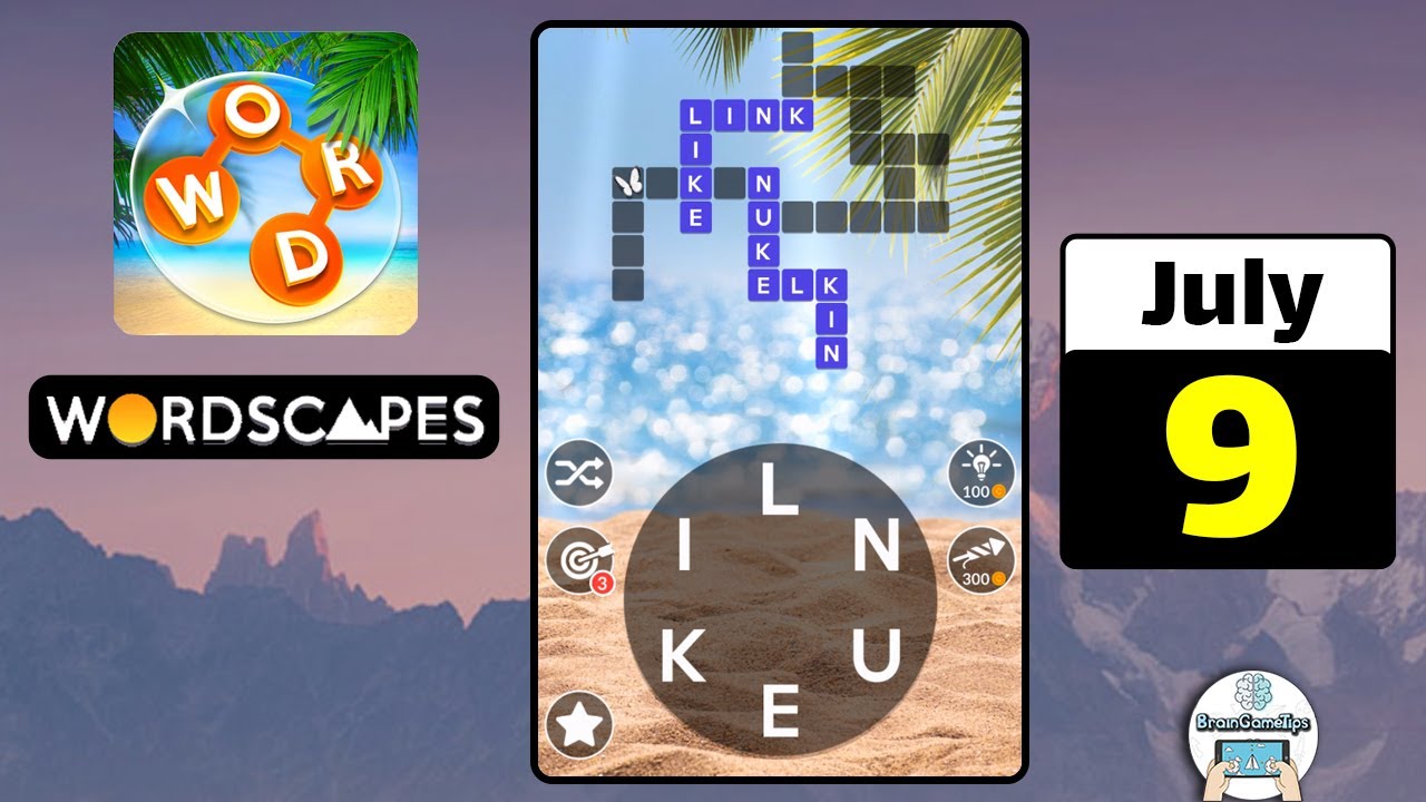 Wordscapes Daily Puzzle July 9 2022 Answer YouTube