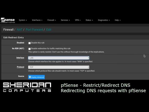 Update New Redirecting/Restricting DNS with pfSense