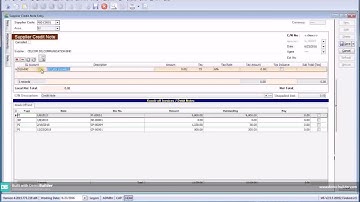 SQL SUPPLIER CREDIT NOTE