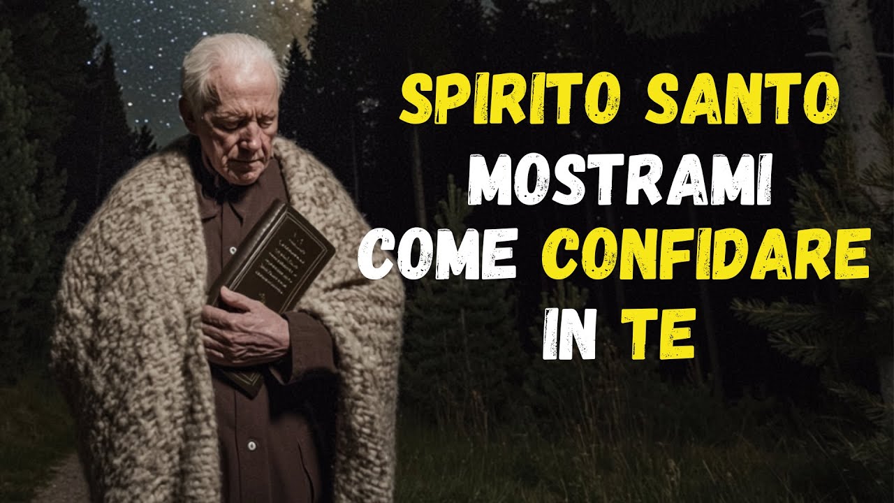 SPIRITO SANTO mostrami come CONFIDARE in te e non sentirmi più SOLO