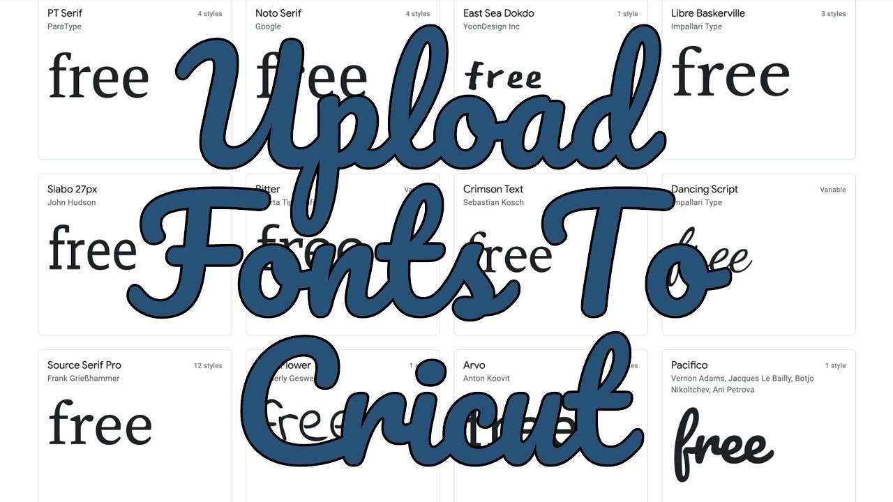 How To Upload Free Fonts from Google Fonts To Cricut Unzip and