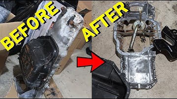 Restoring 2JZ Rear Sump in Terrible Condition - 2JZ to E46 Conversion