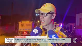 Francisco Beltrão  homem é encontrado morto no Rio...