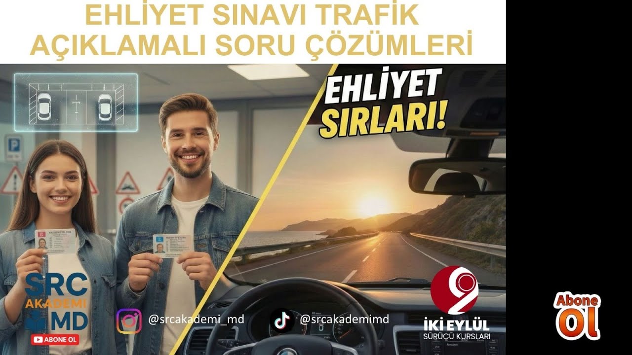 EHLİYET SINAV SORULARI 2025|KASIM-ARALIK ÇIKMIŞ SORULAR