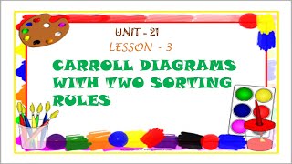 Carroll diagrams with two sorting rule #carrollandvenn #mathsrule #LEARNandTEACH