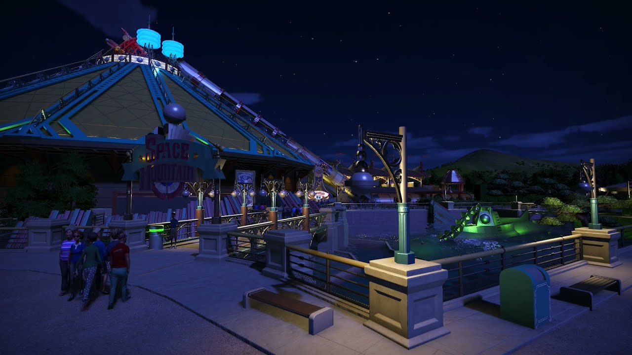 Space Mountain De La Terre à La Lune - Planet Coaster Recreation - Presentation