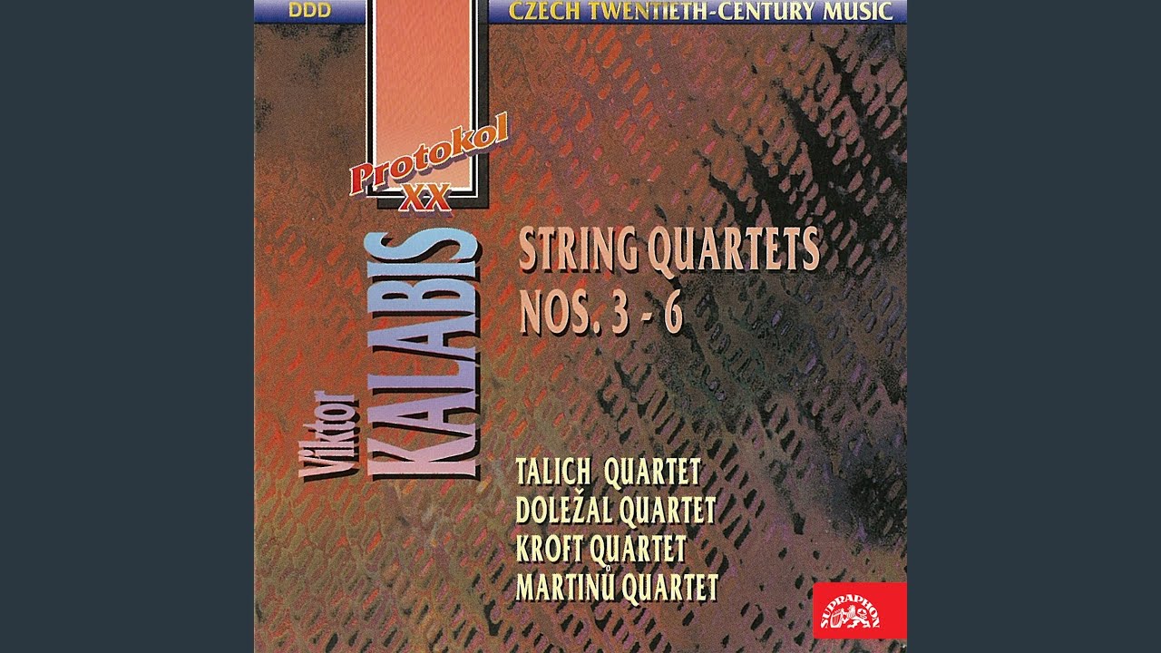Watch String Quartet No. 4 in one movement, Op. 62 (1984) on YouTube Watch String Quartet No. 4 in one movement, Op. 62 (1984) on YouTube