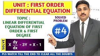 FIRST ORDER DIFFERENTIAL EQUATION | LINEAR DIFFERENTIAL EQUATION WITH CONSTANT COEFFICIENT LECTURE 4