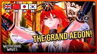 Augusta’s Inspiring Speech Before the Grand Aegon | Wuthering Waves Voice Comparison (EN CN JP KR)