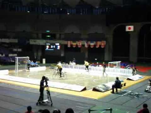 世界室内自転車競技選手権2011 サイクルサッカー ベルギー vs ルーマニア