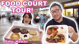 Local Eats at a Food Court! || [Oahu, Hawaii] Local Bentos, Lumpia, and Cookies!