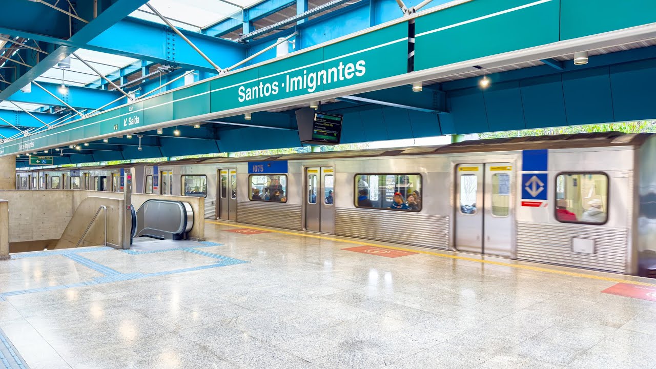 Estação santos imigrantes | Movimentação de trens 2025