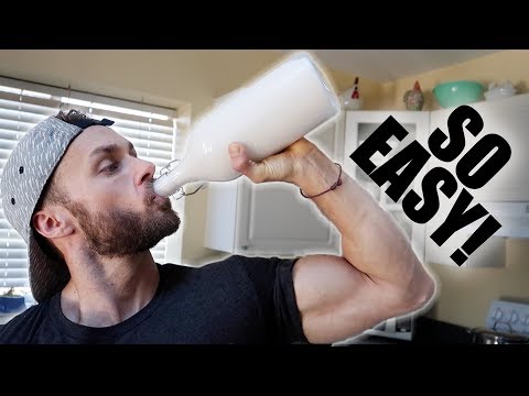 ვიდეო: როგორ გავაკეთოთ ნუშის რძე და მისგან შექები