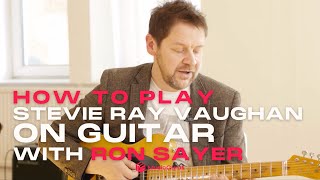 Learn How To Play Stevie Ray Vaughan - Pride & Joy (Blues Guitar) with Ron Sayer | MusicGurus chords