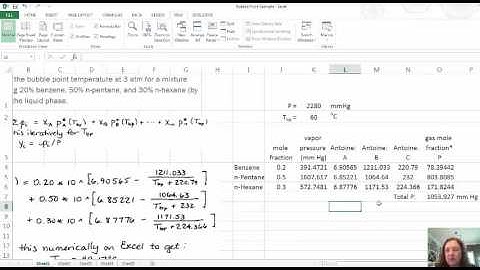 D9b   Bubble Point Example