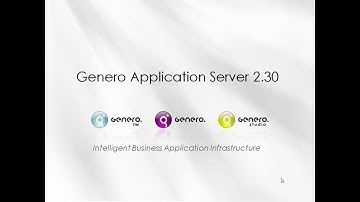 New in Genero 2.30: Part 4 - Genero Application Server (GAS)