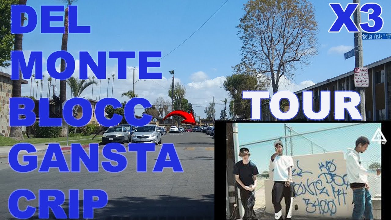 Del Monte BloCC Gansta Crip Drive Through tour Anaheim C.A