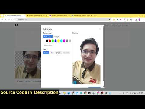 I Built React.js AI Image Background Remover Web App Using WebGPU  Canva & Remove.bg Killer
