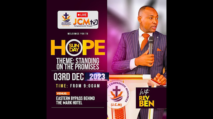 HOPE SUNDAY  THEME: STANDING ON THE PROMISES {SERMON}