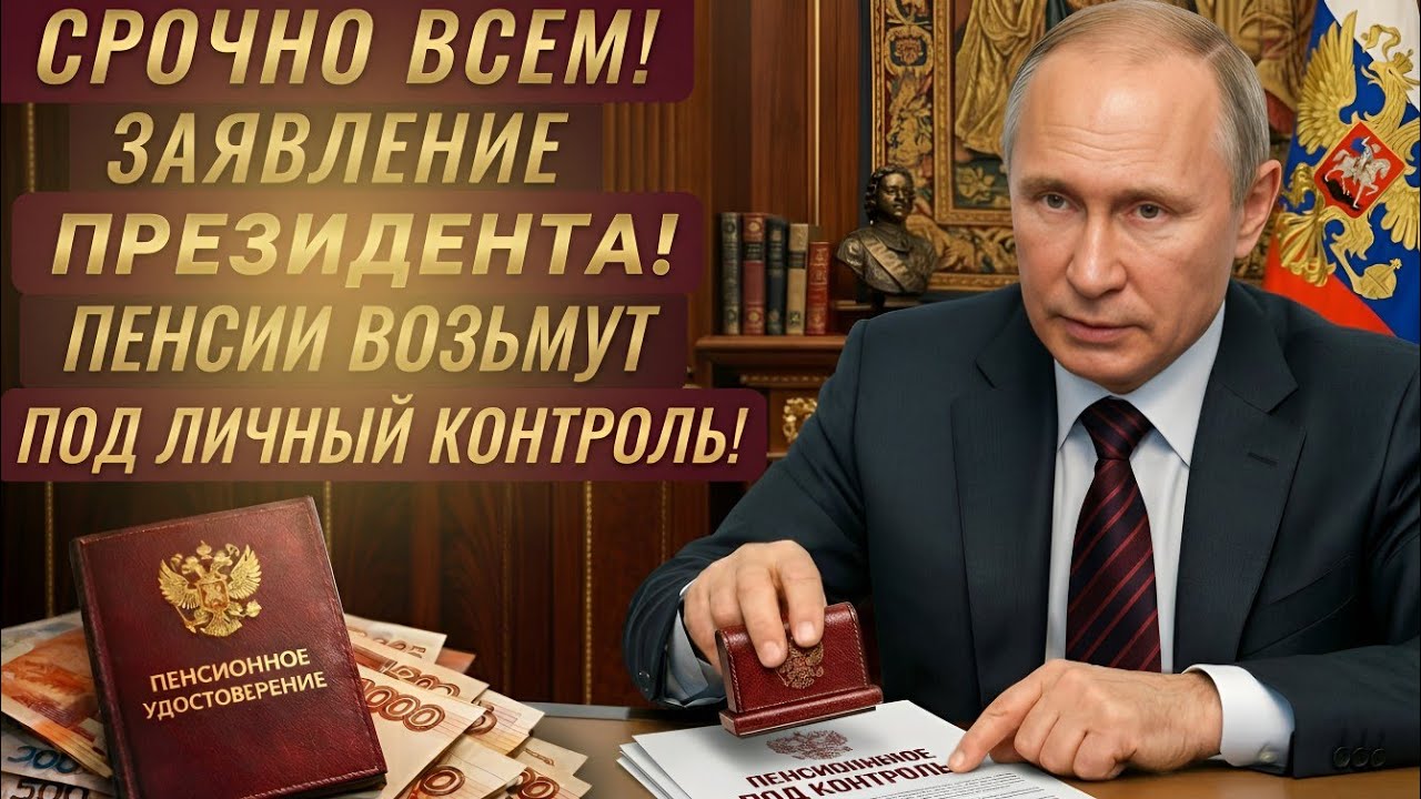 Путин обратился ко ВСЕМ Пенсионерам! Случилось то, чего МЫ ВСЕ так долго Ждали!