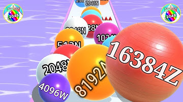 🏈 Ball Run infinity ♾️ vs bullet merge run - 2048 (New Update) Gameplay New Update Part #20