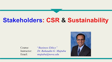 6 - Stakeholders: CSR and Sustainability