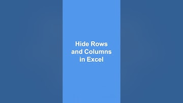 Hide Rows and Columns in Microsoft Excel With These Keyboard Shortcuts