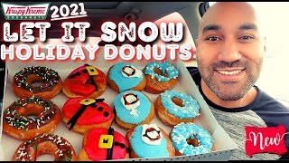 Krispy Kreme New Let it Snow Donuts ❄️☃️Holiday Collection 2021