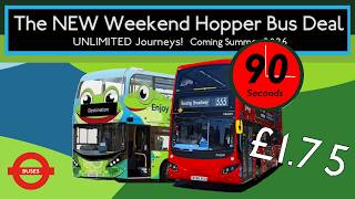 The NEW Weekend Hopper Bus Deal - Everything you need to know! Coming Summer 2026 (London Buses)
