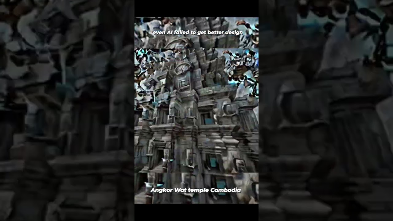 Even AI couldnt find better design than this ancient Angkor Wat Cambodia Temple! Stable diffusion AI
