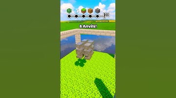 Doubling Anvils Until They Reach the End!🧱 #teardown #minecraft
