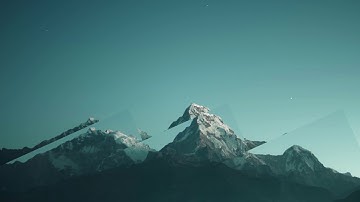 Simple Parallax effect example. Mountains
