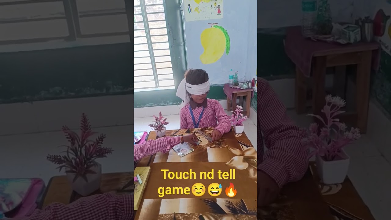 Touch and tell game with attention 🤣😝😜😜