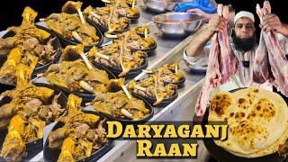 Daryaganj Daily 50 Kilo MUTTON RAAN with Phuli Khameeri Roti. Sigdi Mutton Raan, Kabab, Nahari Etc