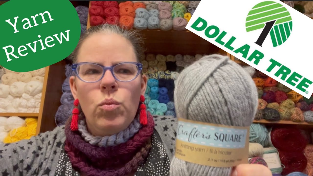 Dollar Tree Yarn Review yarnreview dollartreecrafts crafterssquare 