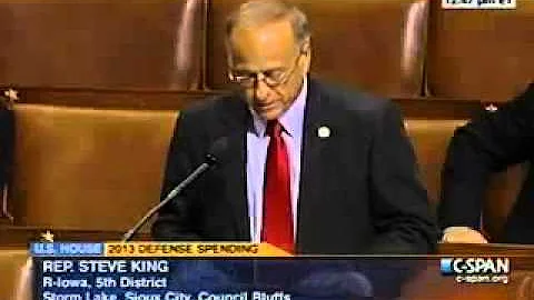 Congressman Steve King Speaks on the House Floor - DOMA Limitation Amendment