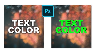 How to change text color in a picture in photoshop cs6