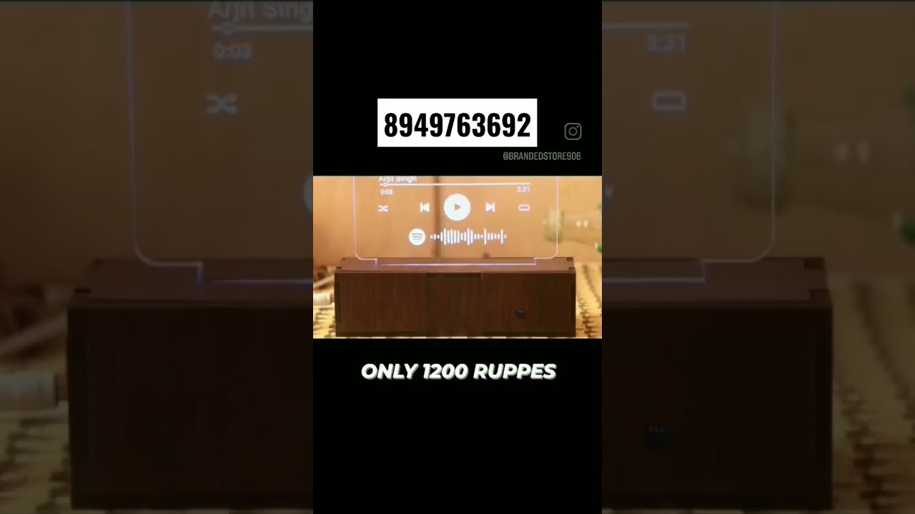 Custmise Bluetooth Spotify led table top. price:1200/- only + Free delivery