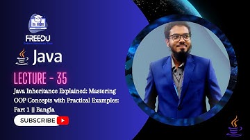 Java Inheritance Explained Mastering OOP Concepts with Practical Examples: Part 1 || Bangla