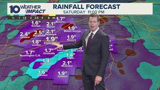 Columbus, OH evening forecast | Heavy rain expected to begin Friday afternoon