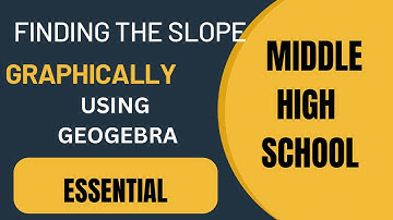 Slope of The Line Graphing Approach Using Geogebra