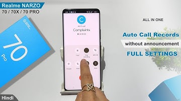 Call recording without announcement realme narzo 70 pro, 70x | Call recording save kaise kare