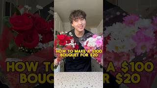 HOW TO MAKE $100 BOUQUET FOR $20 #girlfriend #valentinesday #valentine #couple #howto #viral