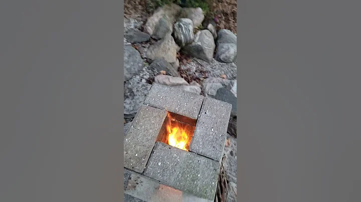 Rocket Stove with bricks from the Restore. Thanks YouTubers!