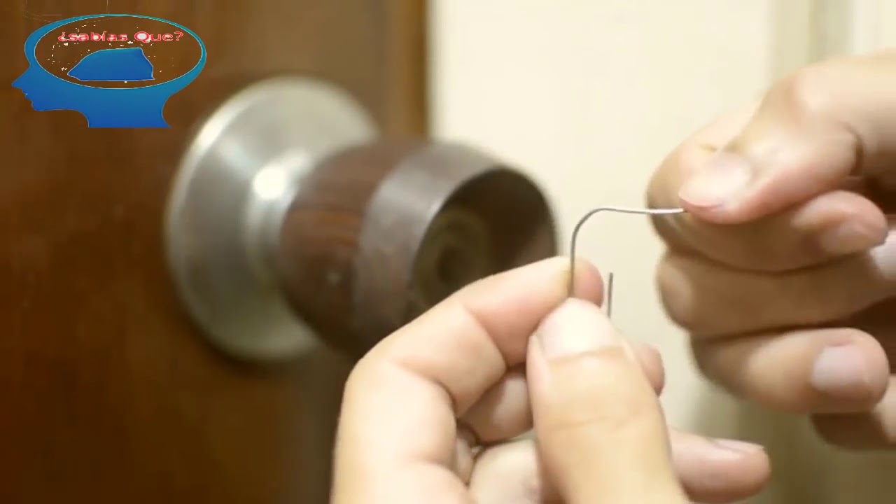 Cómo abrir una cerradura con un pasador para el cabello