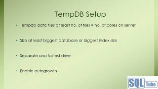 Setup TempDB in production environment SQL Server 2019