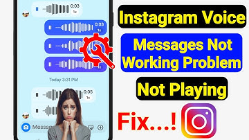 Instagram Voice Messages Not Working Problem 2025 | Fix Instagram Voice Messages Not Playing Problem