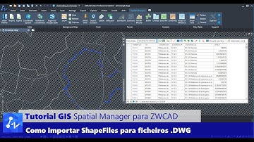 Tutorial Spatial Manager para ZWCAD: Como importar um Shapefile para um Ficheiro no Formato .DWG